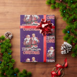 Donald Trump Home for Christmas Wrapping Paper<br><div class="desc">**Product Description:** This holiday season, brighten your celebrations with our hilarious Donald Trump Christmas product! It’s the perfect way to bring some laughter and festive spirit to your gatherings. Imagine this: your home is alive with family and friends, the decorations are twinkling, and you unveil this funny surprise. Laughter fills...</div>