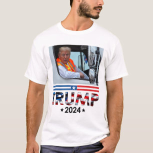 Donald Trump In Garbyge Truck Team Garge For Trump T-Shirt