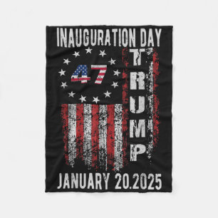 Donald Trump Inauguration Day 2025 47 Th Trump 202 Fleece Blanket