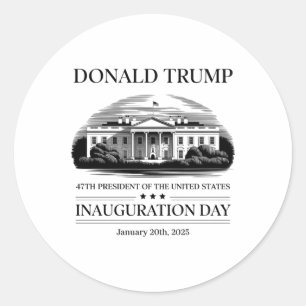 Donald Trump Inauguration Day 2025 6 Classic Round Sticker