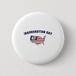 Donald Trump Inauguration Day 47th President Of Th 6 Cm Round Badge