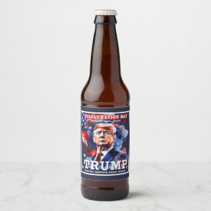 Donald Trump Inauguration Patriot' Beer Bottle Label