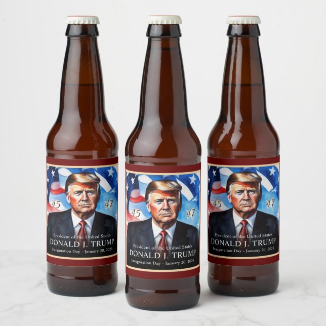 Donald Trump Inauguration Unique Collectors Beer Bottle Label (Bottles)