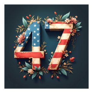 Donald Trump is the 47th president of the United Photo Print