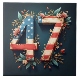 Donald Trump is the 47th president of the USA Tile