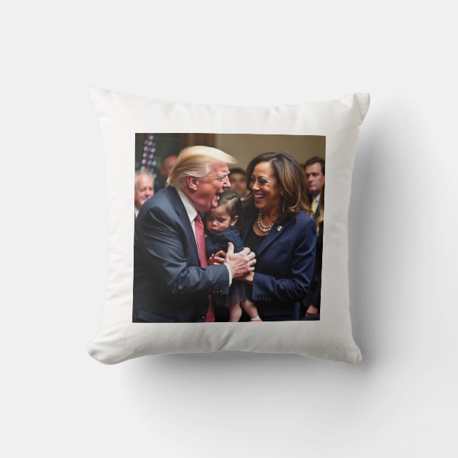 Donald Trump Kamala harris  Cushion (Front)