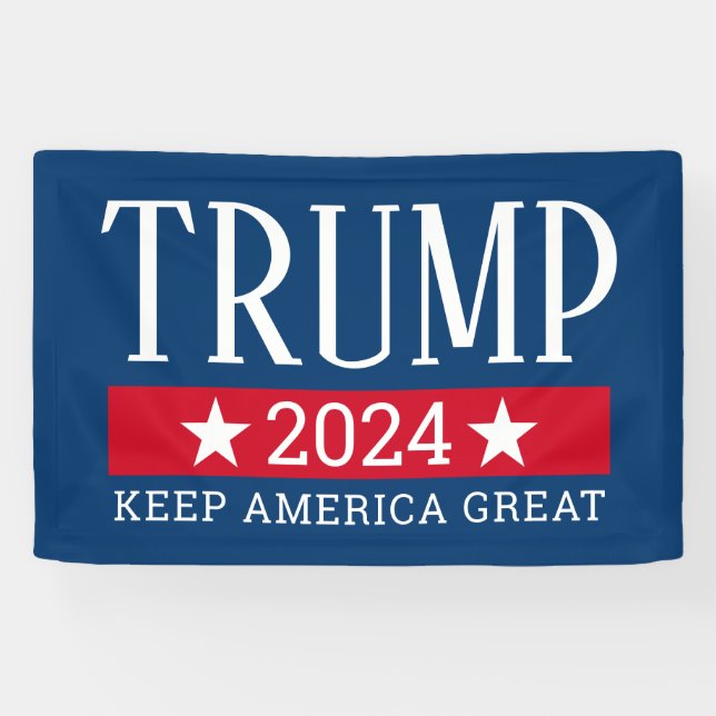 Donald Trump - Keep America Great CAN EDIT YEAR Banner (Horizontal)