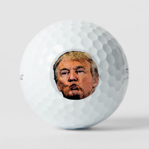 DONALD TRUMP KISS GOLF BALLS CHRISTMAS GIFT