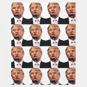 DONALD TRUMP LARGE FLEECE BLANKET