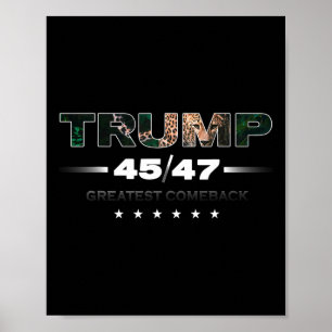 Donald Trump Leopard Print Greatest Comeback Women
