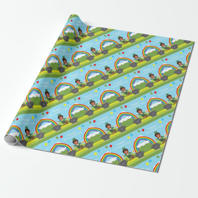 donald trump leprechaun wrapping paper (Unrolled)