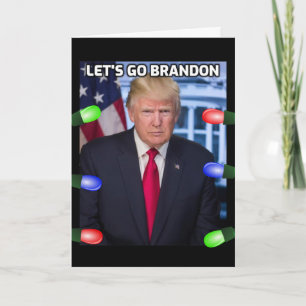 DONALD TRUMP "LET'S GO BRANDON" CHRISTMAS CARDS