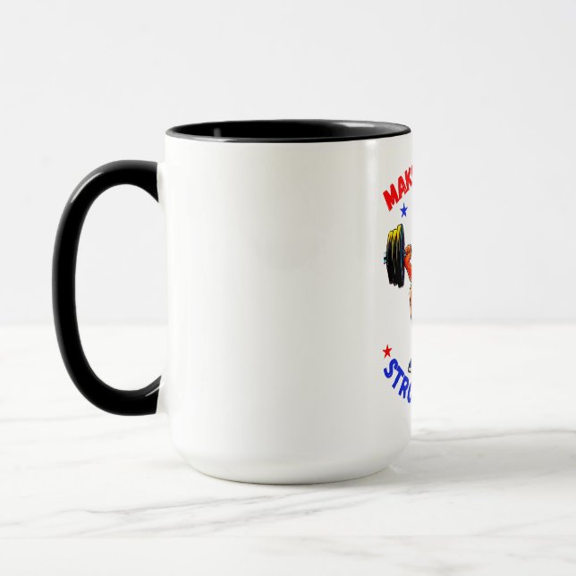 DONALD TRUMP- MAKE AMERICA STRONG AGAIN MUG (Left)