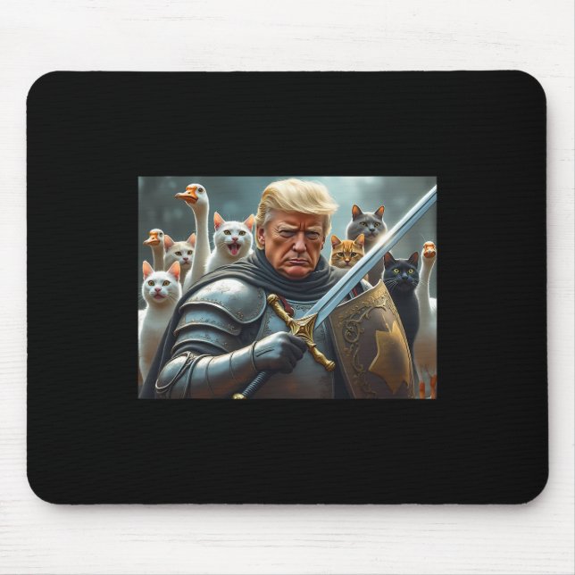 Donald Trump Make Cats Safe Again 2024 Debate 1  Mouse Pad (Front)