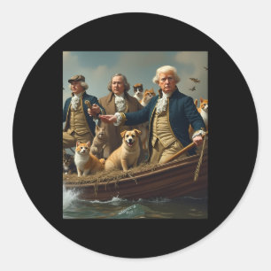 Donald Trump Make Cats Safe Again 2024 Debate Classic Round Sticker