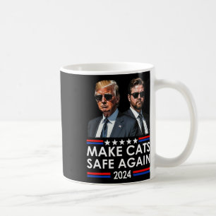 Donald Trump Make Cats Safe Again 2024 Debate Funn Coffee Mug