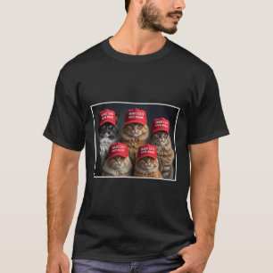 Donald Trump Make Cats Safe Again Red Hat 2024 Deb T-Shirt