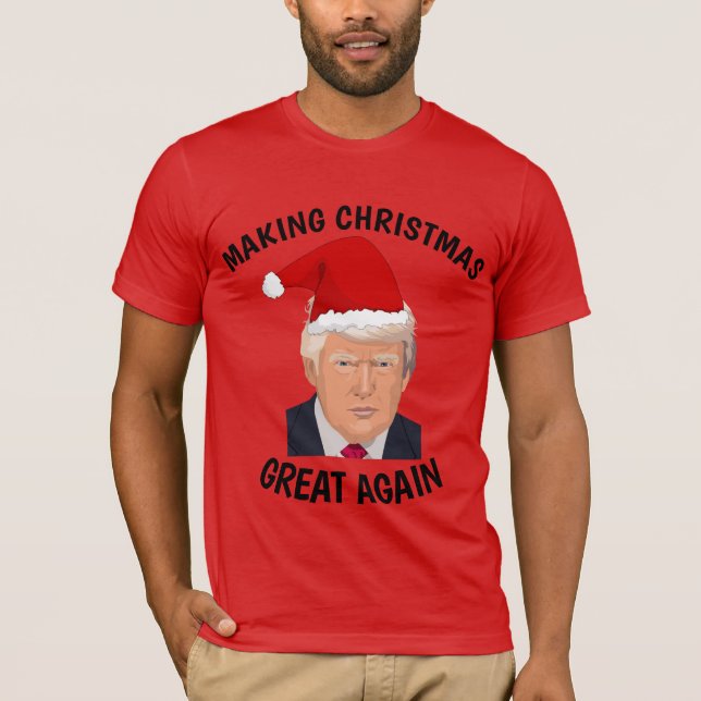 DONALD TRUMP MAKE CHRISTMAS GREAT AGAIN T-Shirts (Front)