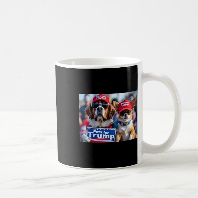 Donald Trump Make Dogs Safe Again Red Hat 2024 Deb Coffee Mug (Right)