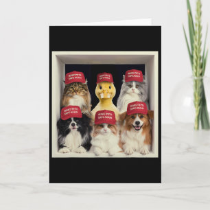 Donald Trump Make Pets Safe Again Red Hat 2024 Det Card