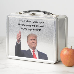 Donald Trump Metal Lunch Box