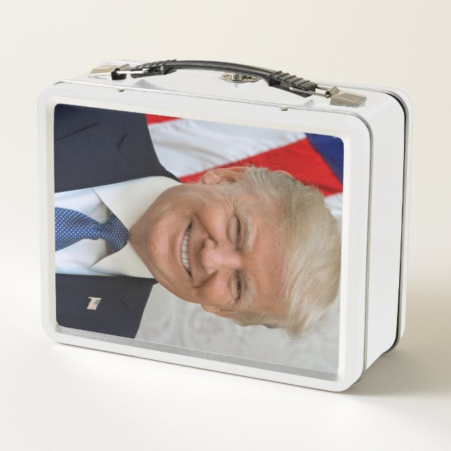 Donald Trump Metal Lunch Box (Back)
