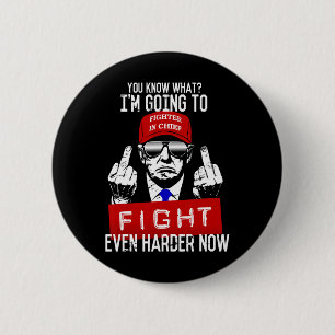 Donald Trump Middle Finger Flipping Off Pro Republ 6 Cm Round Badge