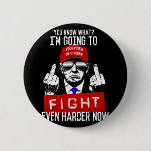 Donald Trump Middle Finger Flipping Off Pro Republ 6 Cm Round Badge