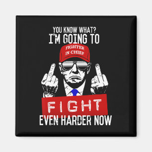 Donald Trump Middle Finger Flipping Off Pro Republ Magnet