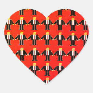 Donald Trump Minis Heart Sticker