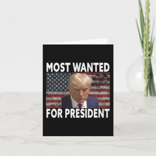 Donald Trump Most Wanted For President 2024 Pro Mu Card