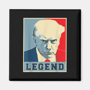Donald Trump Mug Shot 2024 President Legend Never Magnet