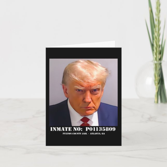 Donald Trump Mug Shot  Card (Front)