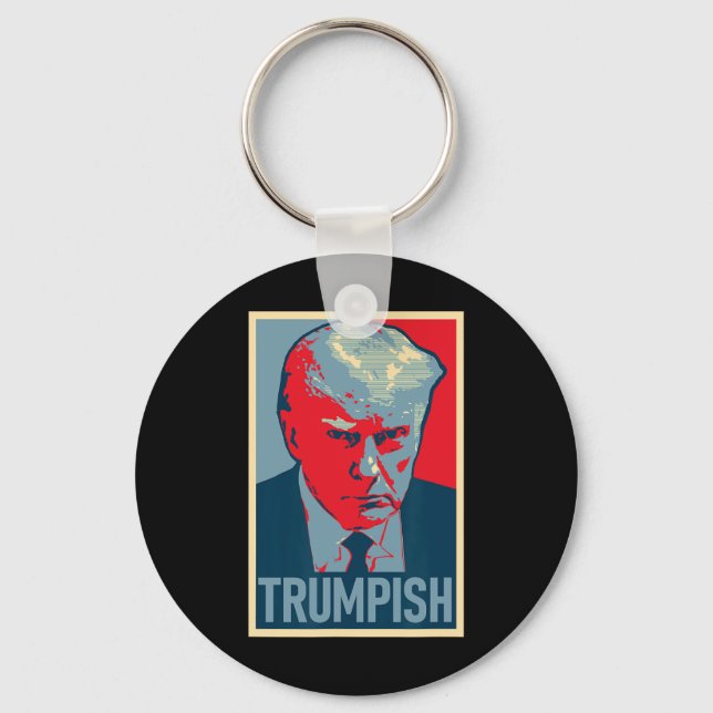 Donald Trump Mug Shot  Key Ring (Front)