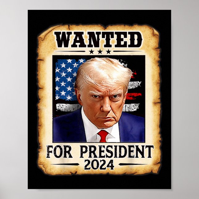 Donald Trump Mug Shot Wanted For U.s. President 20 Poster (Front)