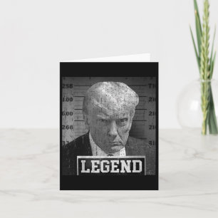 Donald Trump Mugshot 2024 Not Guilty Supporter  Card