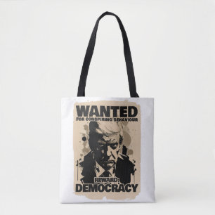 Donald Trump Mugshot Wanted Poster - Georgia Count Tote Bag