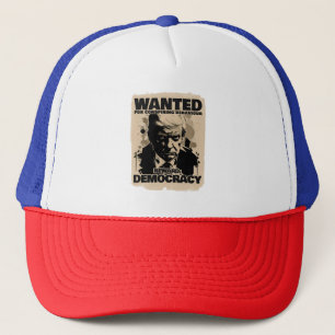 Donald Trump Mugshot Wanted Poster - Georgia Count Trucker Hat