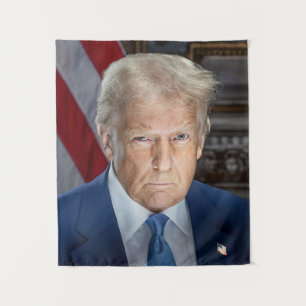 Donald Trump Official President Portrait Photo Tapestry