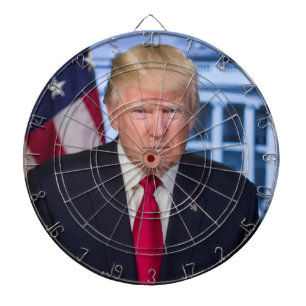 Donald Trump Official Presidential Portrait Dartboard