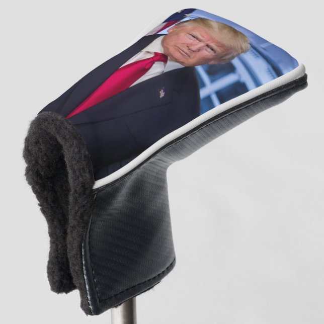 Donald Trump Official Presidential Portrait Golf Head Cover (3/4 Front)