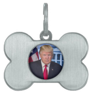 Donald Trump Official Presidential Portrait Pet ID Tag