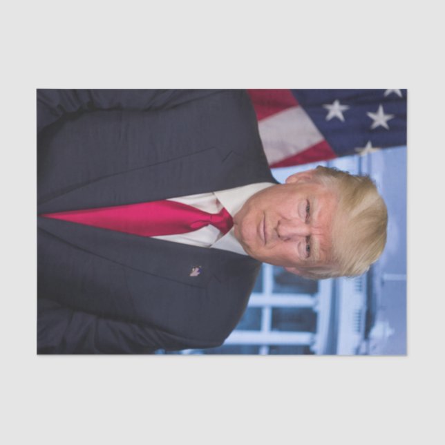Donald Trump Official Presidential Portrait Tissue Paper (Front)
