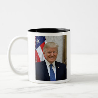 Donald Trump Official Presidential Portrait Two-Tone Coffee Mug