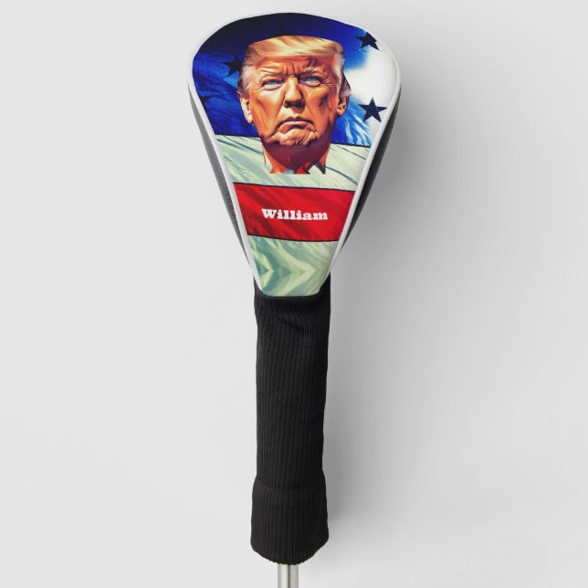 Donald Trump Old Glory Golf Head Cover (Front)