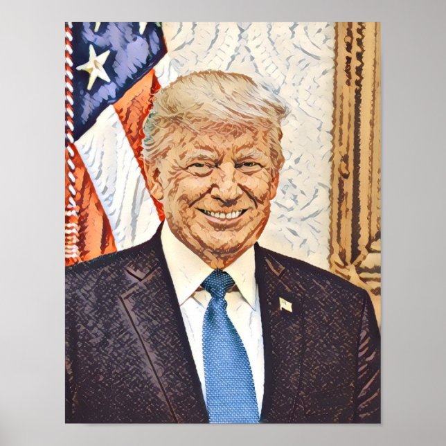 Donald Trump Original Artist Artwork Poster (Front)