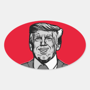 DONALD TRUMP OVAL STICKER