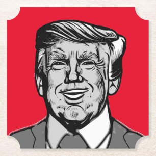 DONALD TRUMP  PAPER COASTER