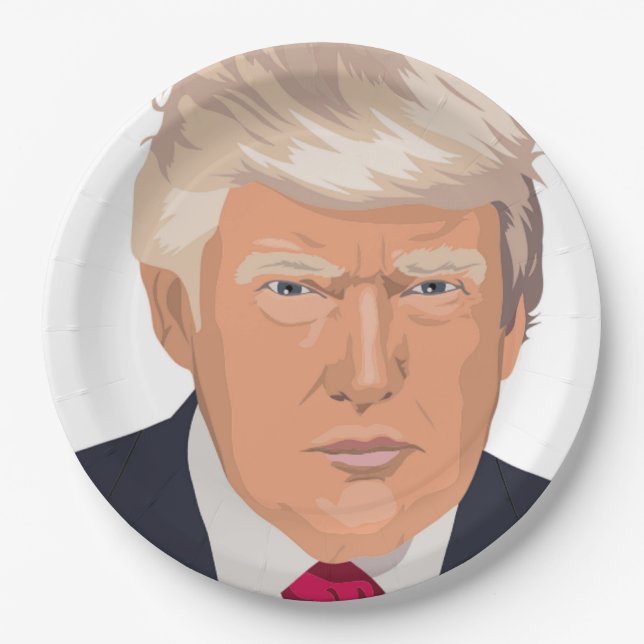 DONALD TRUMP PAPER PLATE (Front)