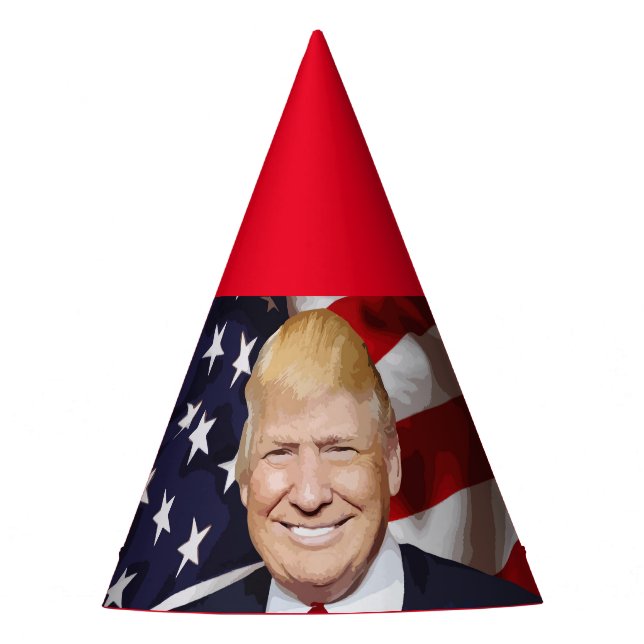 DONALD TRUMP PARTY HAT HATS (Front)